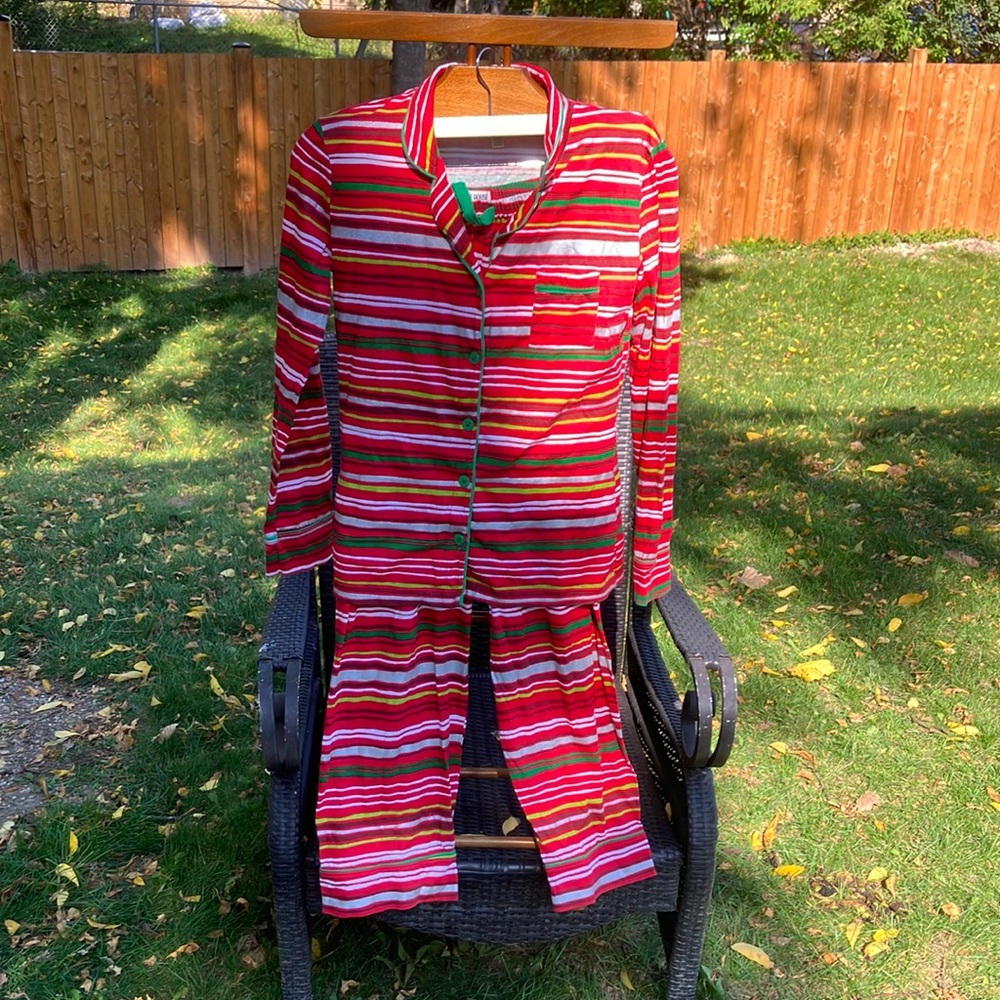 Colorful Striped Women's Pajama Set